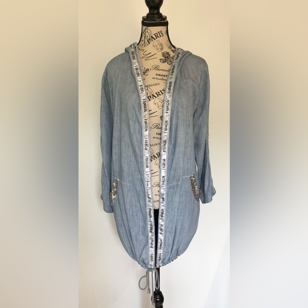 Gea Hooded Jacket Top, large